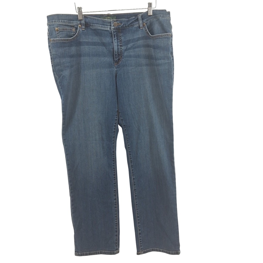 Lauren Ralph Lauren 18W Straight Leg Jeans Stretch Denim Classic Fit Plus Size - Picture 2 of 14